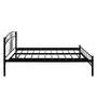 Nimbo Metal Queen Size Bed in Black Finish