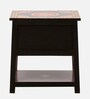 Nimilita Solid Wood Bedside Table In Hand-Painted Multicolour