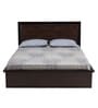 Nina Queen Size Beds With Hydraulic Storage In Red Finish
