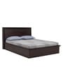 Nina Queen Size Beds With Hydraulic Storage In Red Finish