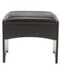Nina Leatherette Stool In Black Finish