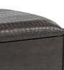 Nina Leatherette Stool In Black Finish