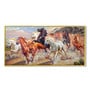 Nine Running Horse Running Prints Canvas Art Print