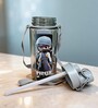 Ninja Printed Plastic Water Bottle with Straw & Strap, 600 ml