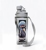 Ninja Printed Plastic Water Bottle with Straw & Strap, 600 ml