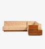 Nira Sectional C-Shape Sofa With Storage In New In Teak Light Finish