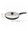 Nirlep Aluminium Non- Stick Induction Base Fry Pan, 1.7 Ltr