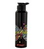 Black 1000ml Classic Flip UV Best Friends Printed Single Wall Stainless Steel Sipper Cap Water Bottle