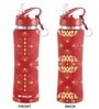 Red 750ml Flip Bot Stainless Steel Rubber Finish Water Bottle with Straw Lid