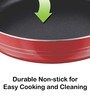 Masterchef Heavy Gauge Red & Black Aluminium 1.3 LtrNon-Stick Frying Pan