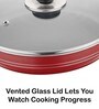 Masterchef Heavy Gauge Red & Black Aluminium 1.3 LtrNon-Stick Frying Pan
