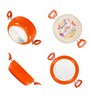 Nirlon Orange Aluminium Cookware Combo Gift