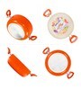 Nirlon Orange Aluminium Cookware Combo Gift