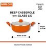 Nirlon Orange Aluminium Cookware Combo Gift