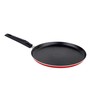 Nirlon Red & Black Aluminium Non-Stick Flat Dosa Tawa