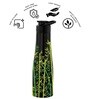 1 Ltr Black & Green Leafy Stainless Steel Water Bottle