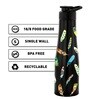 Black Quill 1000ml Tall Bell Single Wall Stainless Steel Water Bottle