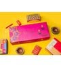 Mandala Gift Box with PLANTABLE Crackers Diwali Hamper (40 Incense Cone Box, Rangoli Box- 5 Colors & Terracotta Diyas)