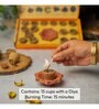 Sambrani, Rooh Gulab and Kesar Sandalwood Organic Havan Cups Variety Pack with Diya (45 pcs)