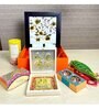 Sustainable Diwali Hamper- 24K Gold Plated Laxmi Ganesh Paduka, Incense Sticks, Havan Cups and Terracotta Diyas
