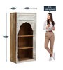 Nishad Solid Wood Book Shelf In Distress Finish