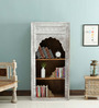 Nishad Solid Wood Book Shelf In Distress Finish