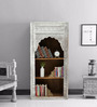 Nishad Solid Wood Book Shelf In Distress Finish