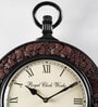 Nishith Brown MDF Wall Clock