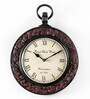 Nishith Brown MDF Wall Clock