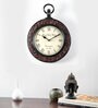 Nishith Brown MDF Wall Clock