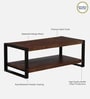Niva Solid Wood Coffee Table In Walnut Finish