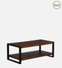 Niva Solid Wood Coffee Table In Walnut Finish