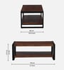 Niva Solid Wood Coffee Table In Walnut Finish