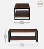 Niva Solid Wood Coffee Table In Walnut Finish