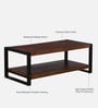 Niva Solid Wood Coffee Table In Walnut Finish