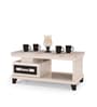 Nixi Marble Top Coffee Table In White Finish