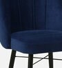 Eldora Fabric Dining Chair In Velvet Blue Color