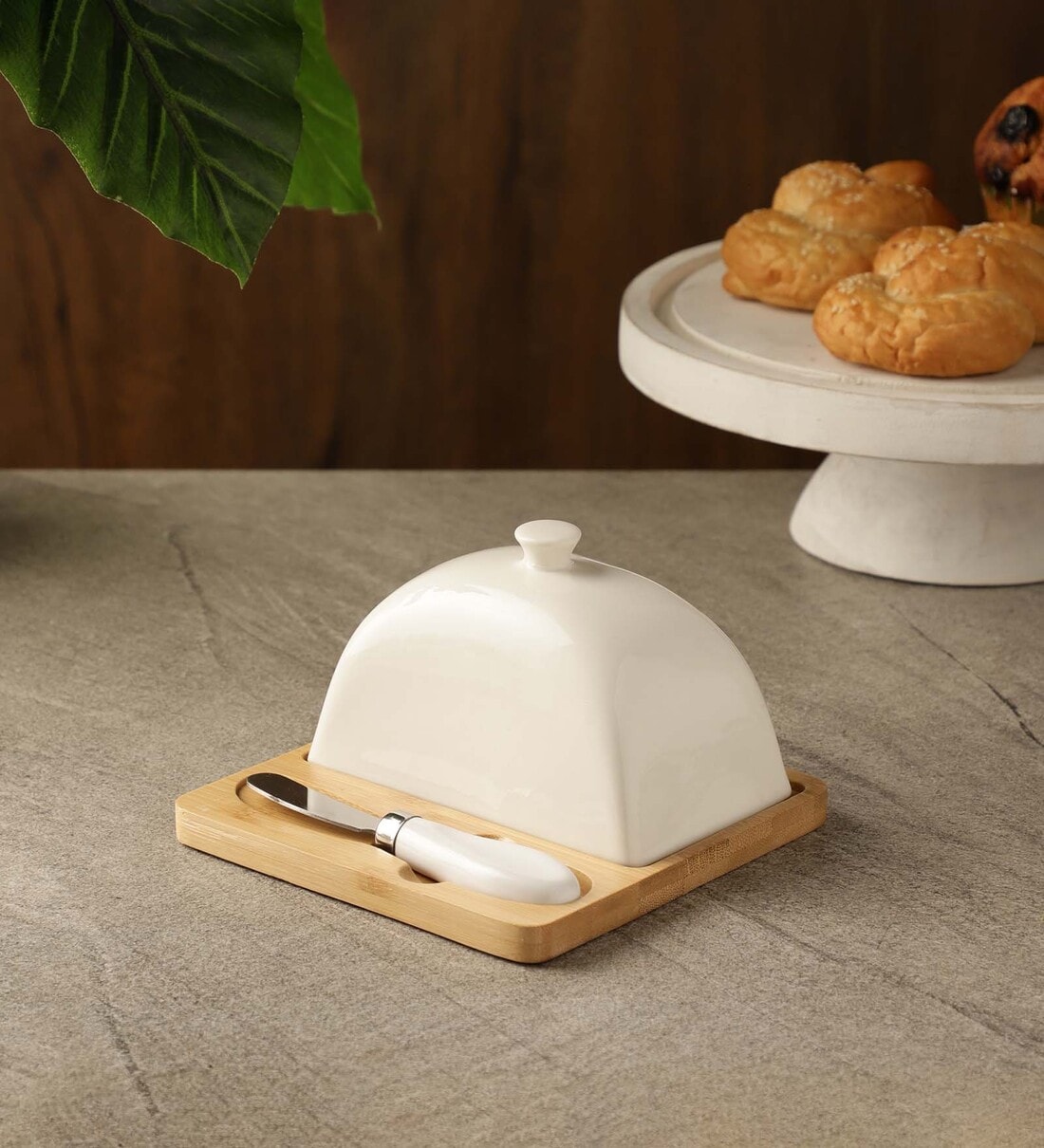 Buy Nordic Ceramic Butter Box by The Decor Mart Online Serving Dishes