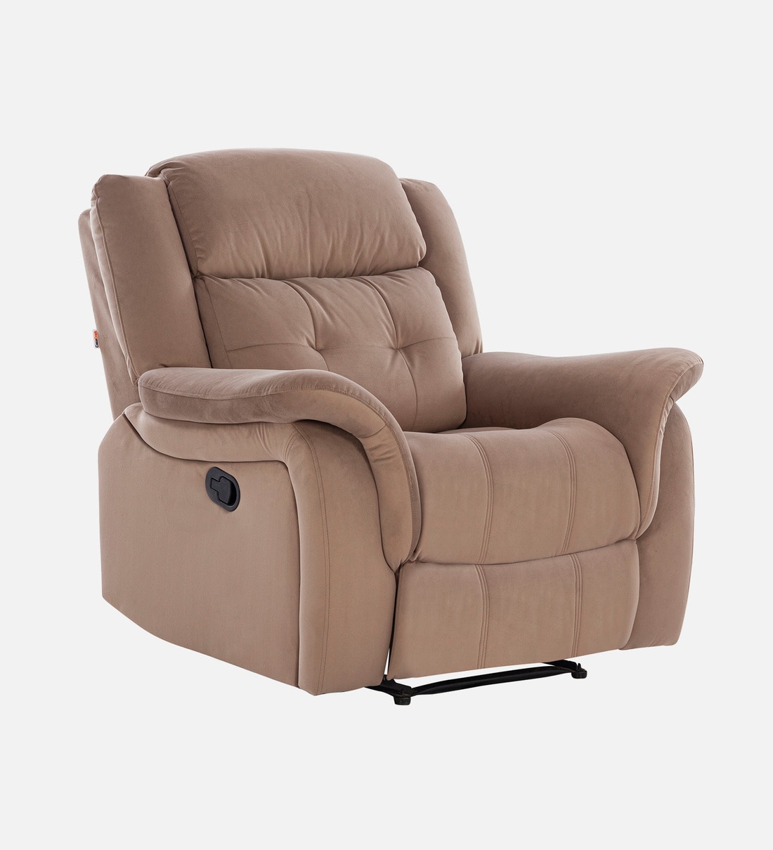 Norton Velvet Seater Manual Recliner In Brown Colour