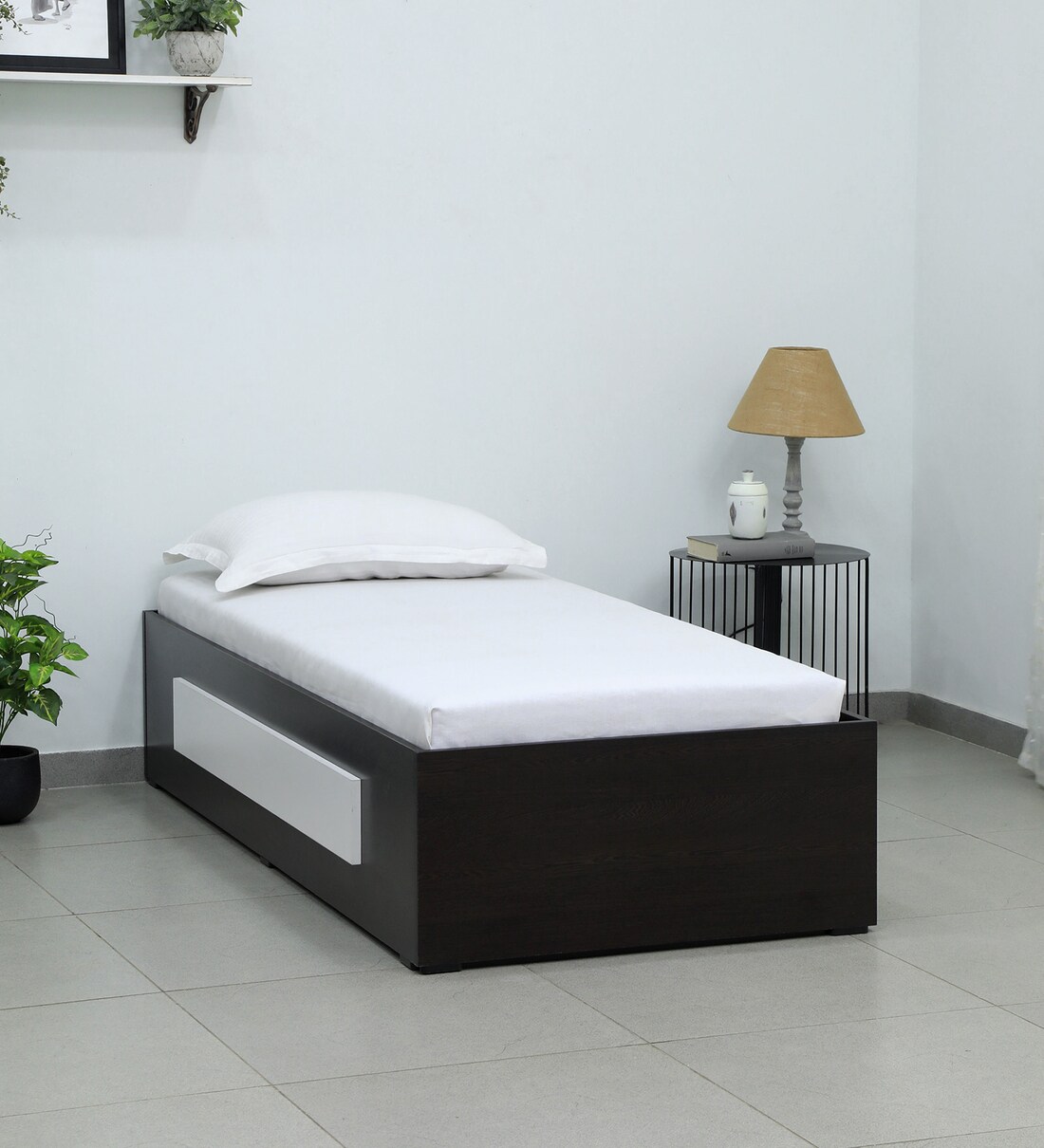 Buy Notin Single Bed in Wenge Colour With Box Storage at 23 OFF by
