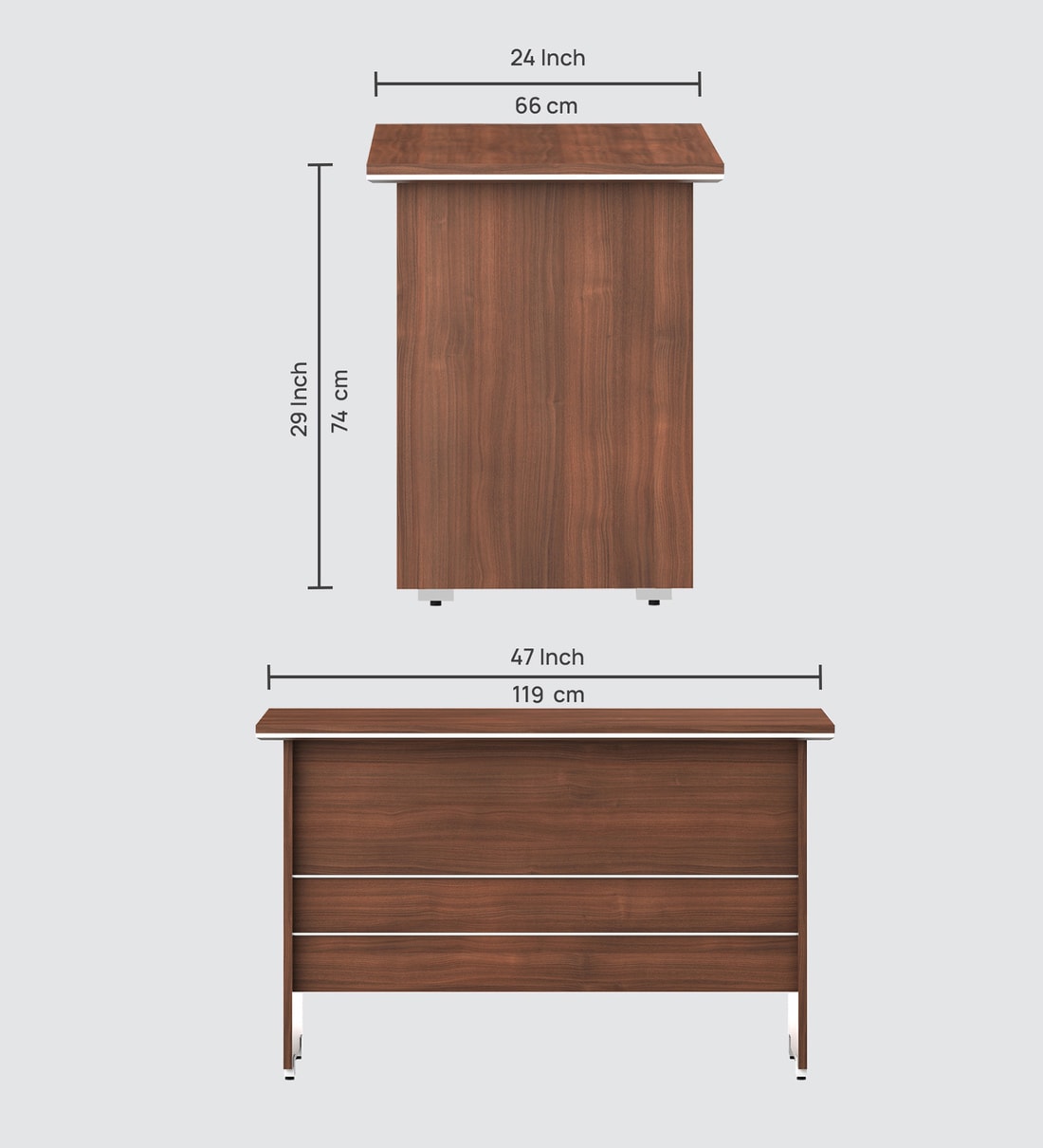 Buy Nova Small Workstation In Walnut Finish at 32% OFF by