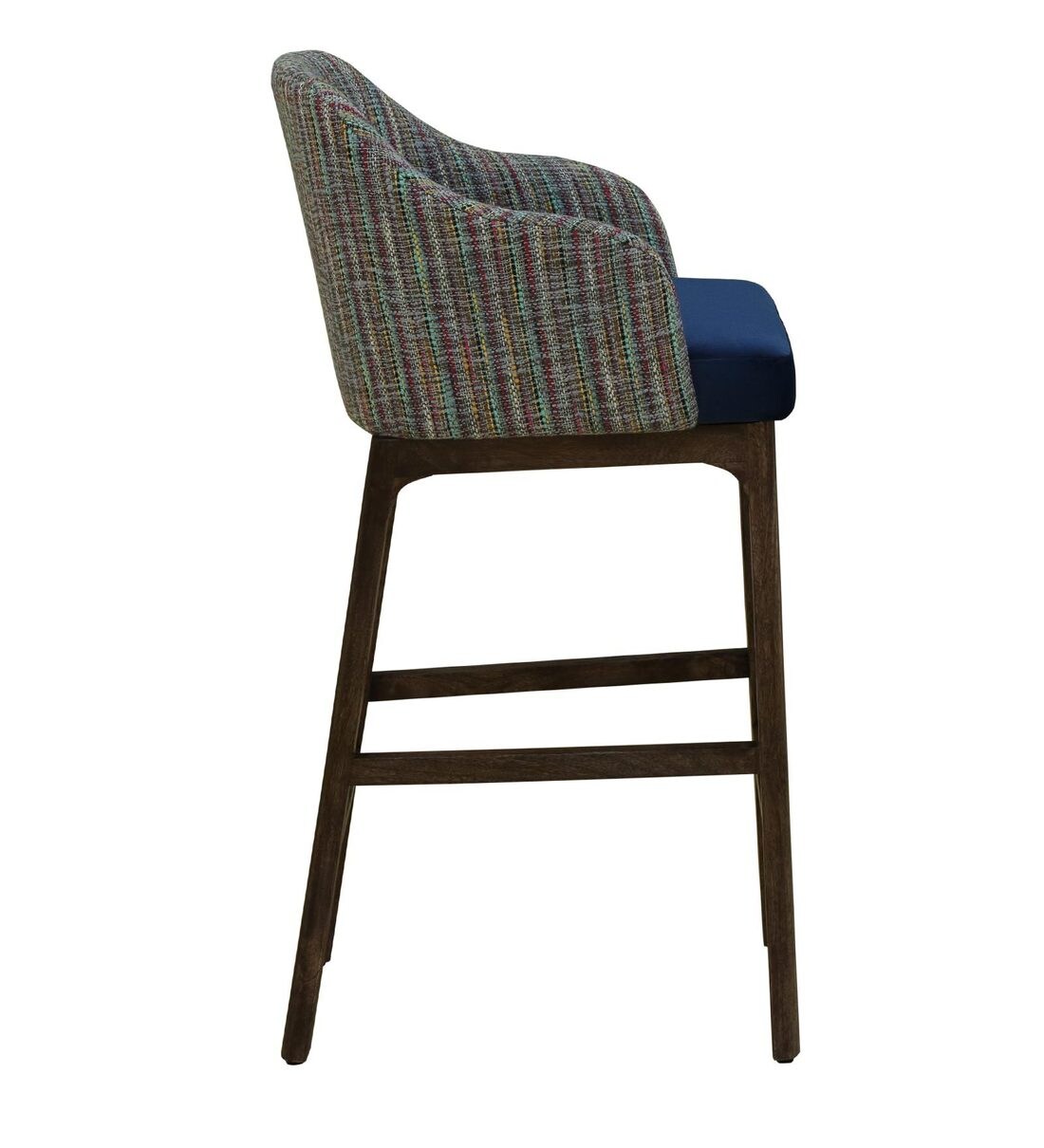 Buy Nova Bar Stool with Base in Walnut Finish By Woodsworth Online