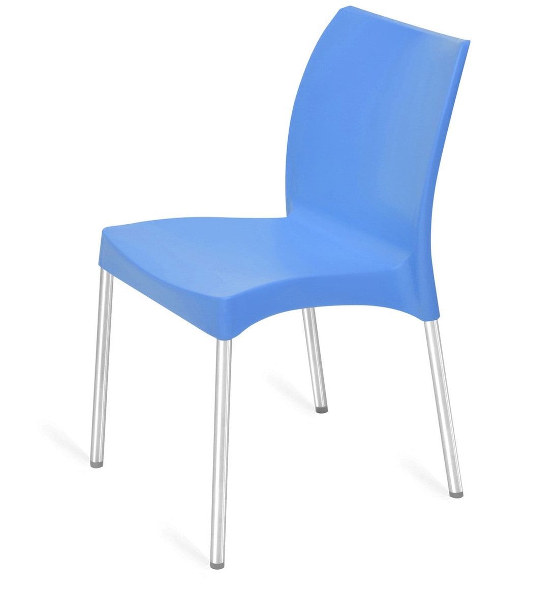 Buy Novella Plastic Chair in Blue Colour By Nilkamal Online UnArmed