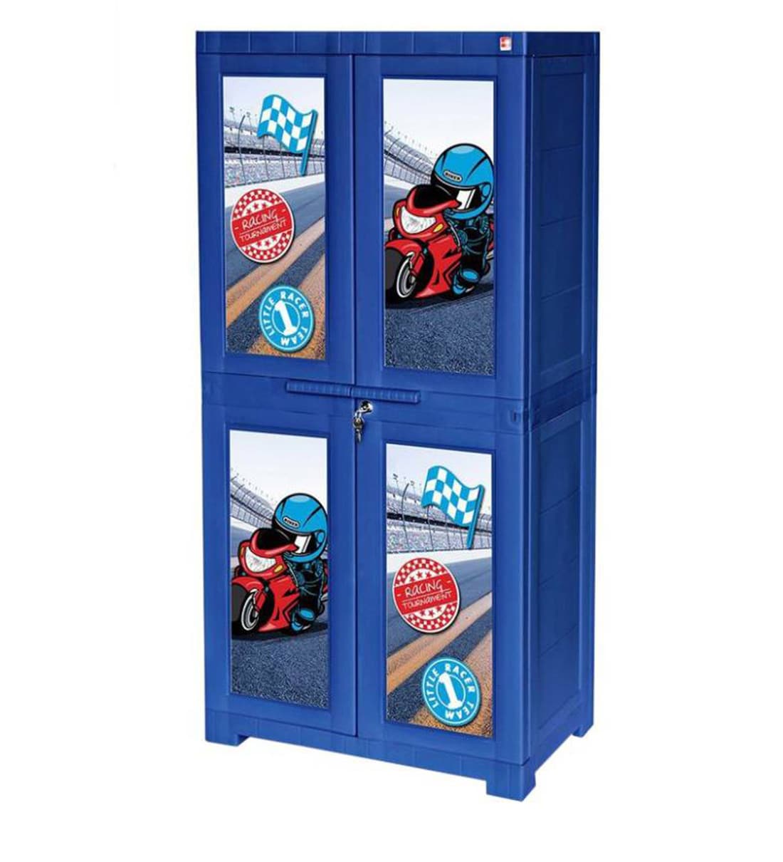 Buy Novelty Big Little Racer Kids Cupboard in Blue by Cello Online