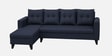 Norris Fabric LHS 6 Seater Sectional Sofa In Cool Cobalt Colour