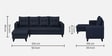 Norris Fabric LHS 6 Seater Sectional Sofa In Cool Cobalt Colour