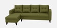 Norris Fabric LHS 6 Seater Sectional Sofa In Moss Green Colour Norris Fabric LHS 6 Seater Sectional Sofa In Moss Green Colour