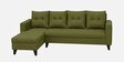Norris Fabric LHS 6 Seater Sectional Sofa In Moss Green Colour
