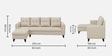 Norris Fabric LHS 6 Seater Sectional Sofa In Silk Cream Colour