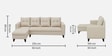 Norris Fabric LHS 6 Seater Sectional Sofa In Silk Cream Colour Norris Fabric LHS 6 Seater Sectional Sofa In Silk Cream Colour